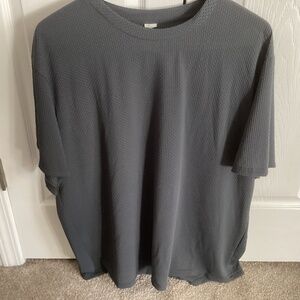 MENS 3XL Gray Waffle Pattern Shirt Short Sleeve Unbranded-Nice